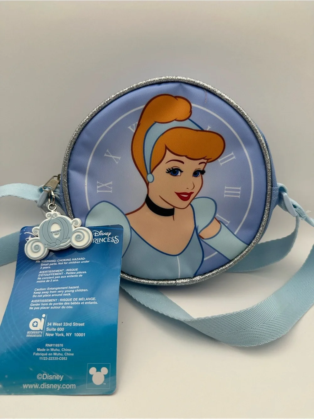 Claires round crossbody
